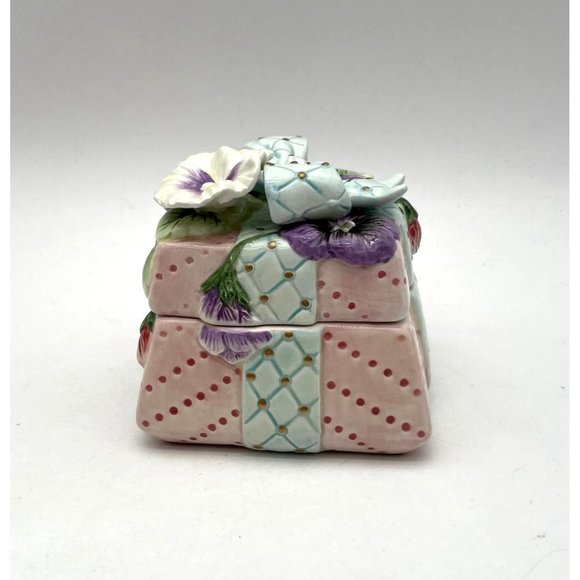 Vtg. Fitz & Floyd Essentials Trinket Box - Picture 1 of 7